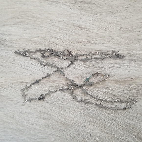 Stainless Steel Cross Necklace - Picture 6 of 7